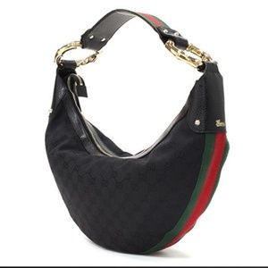 Authentic vintage Gucci halfmoon shoulder bag
